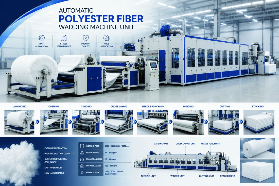 Automatic Polyester Wadding Unit