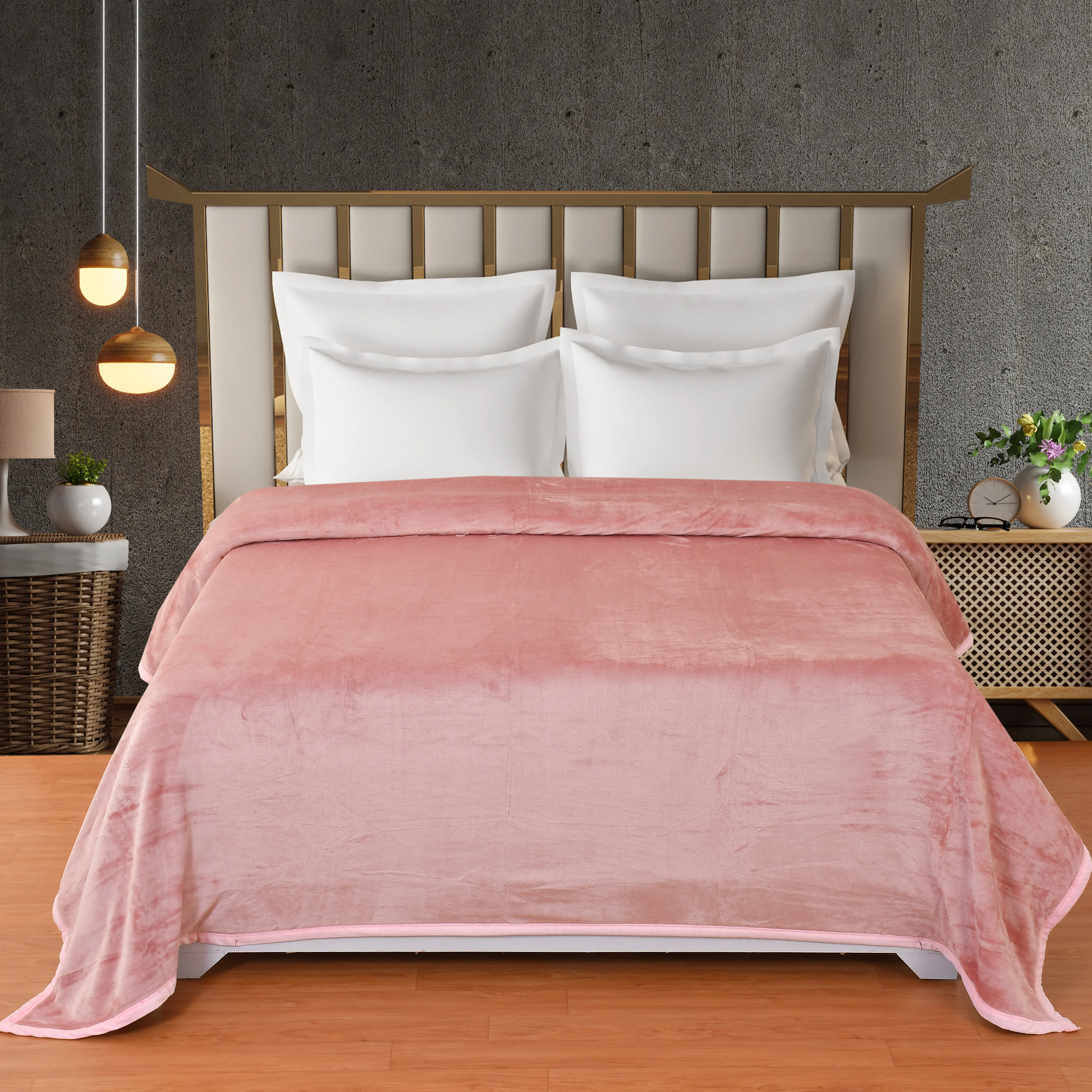 SANTANA AC BLANKET BUBBLE GUM PINK